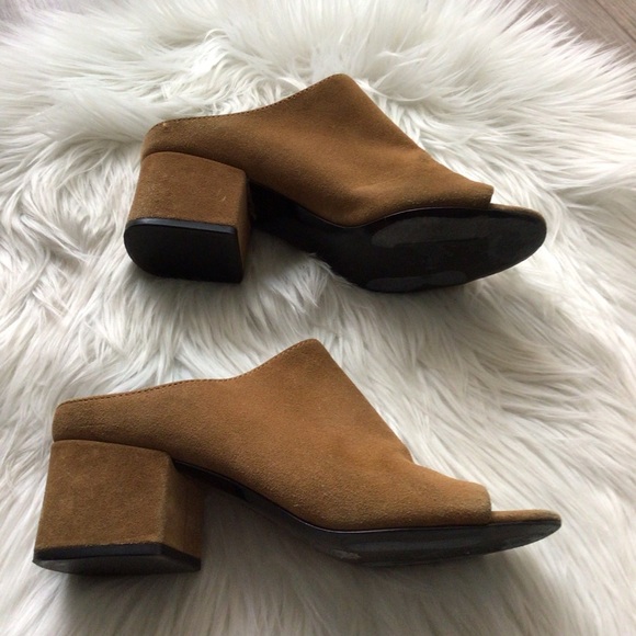 3.1 Phillip Lim Brown Suede Mules with Block Heel - Picture 4 of 9